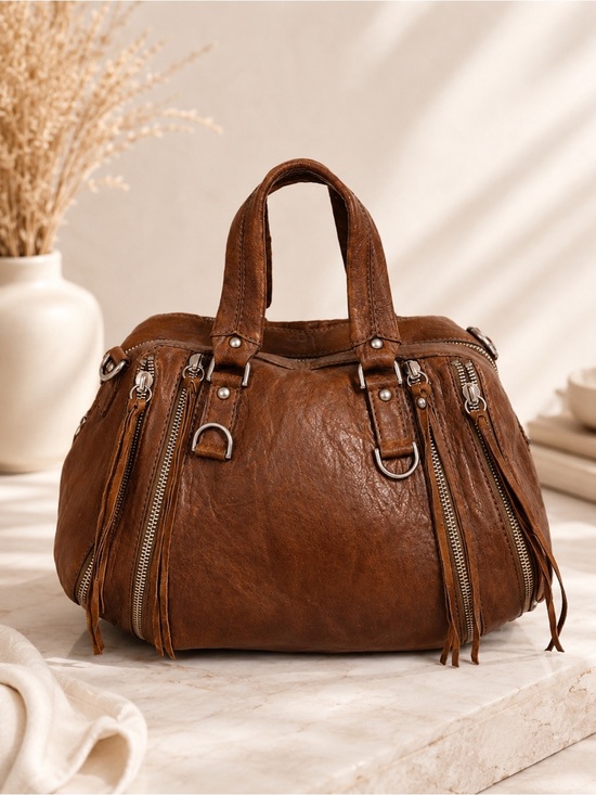 Botkier Handbags - Botkier Brown Leather Satchel Structured hobo Handbag Everyday bag